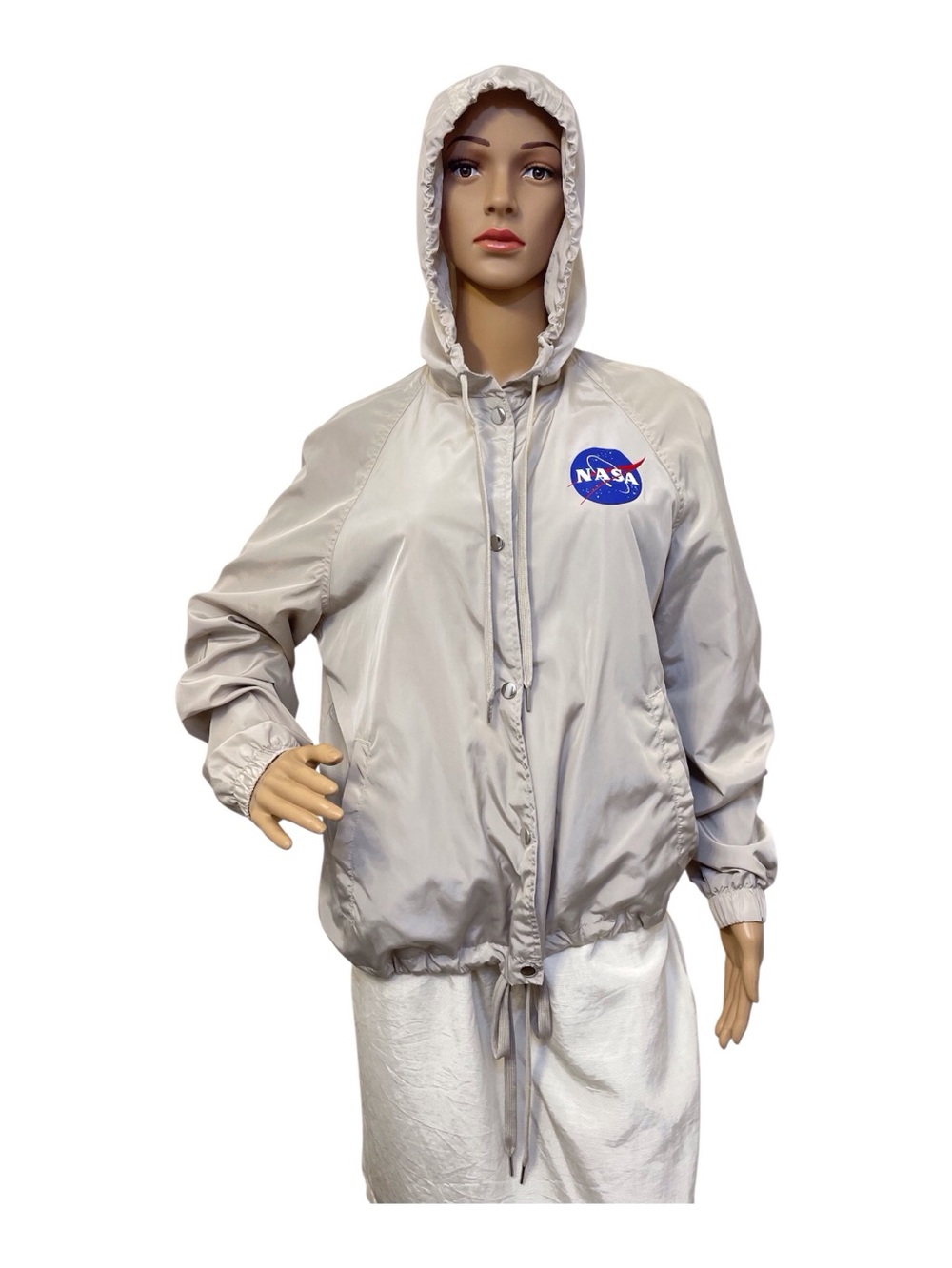 H&M NASA Logo Hooded Windbreaker Women's Jacket, M - Picture 3 of 12